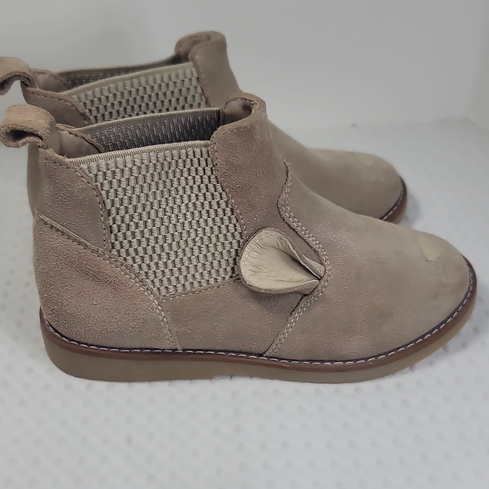 Elephantito Kids Beige Suede Slip-On Shoe - Picture 6 of 6